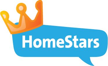 Homestar logo showcasing their position as the number one provider for railings, offering top-quality materials and craftsmanship.